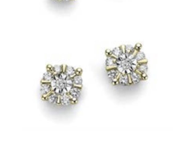 Boucles d'oreilles Oro Gioia Femme in Or Diamante 0.12 Ct OOF12411.012 - OOF12411.012